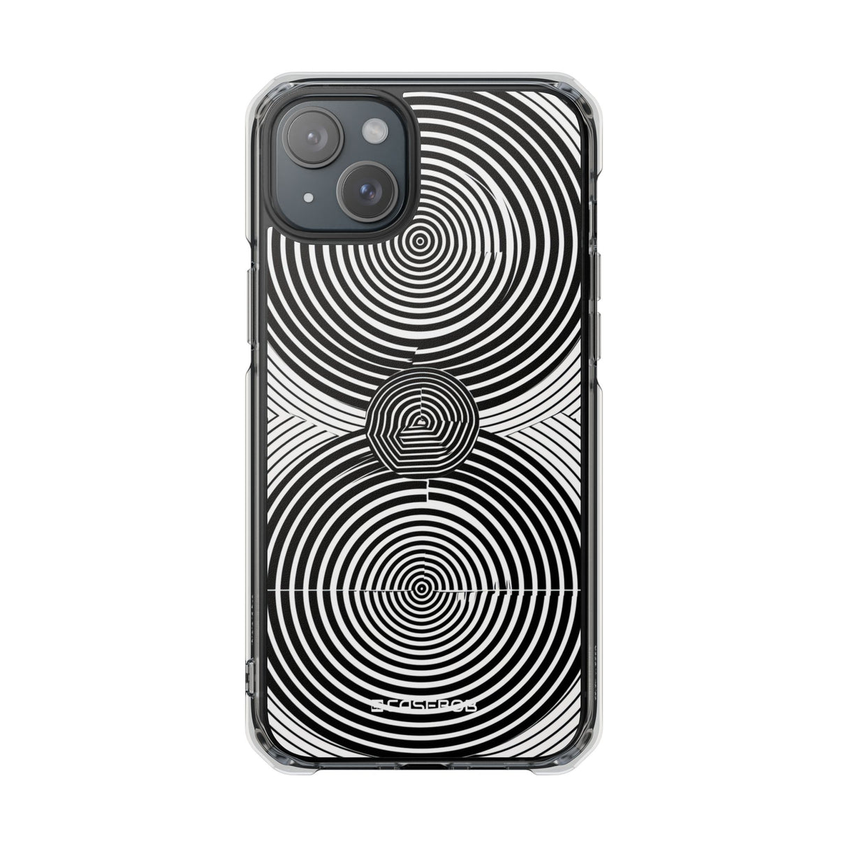 Hypnotic Geometry - Phone Case for iPhone (Clear Impact - Magnetic)