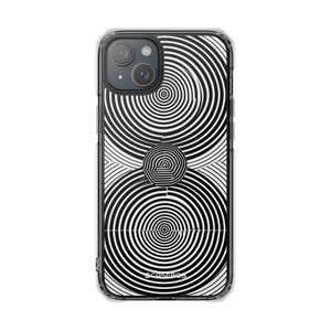 Hypnotic Geometry - Phone Case for iPhone (Clear Impact - Magnetic)