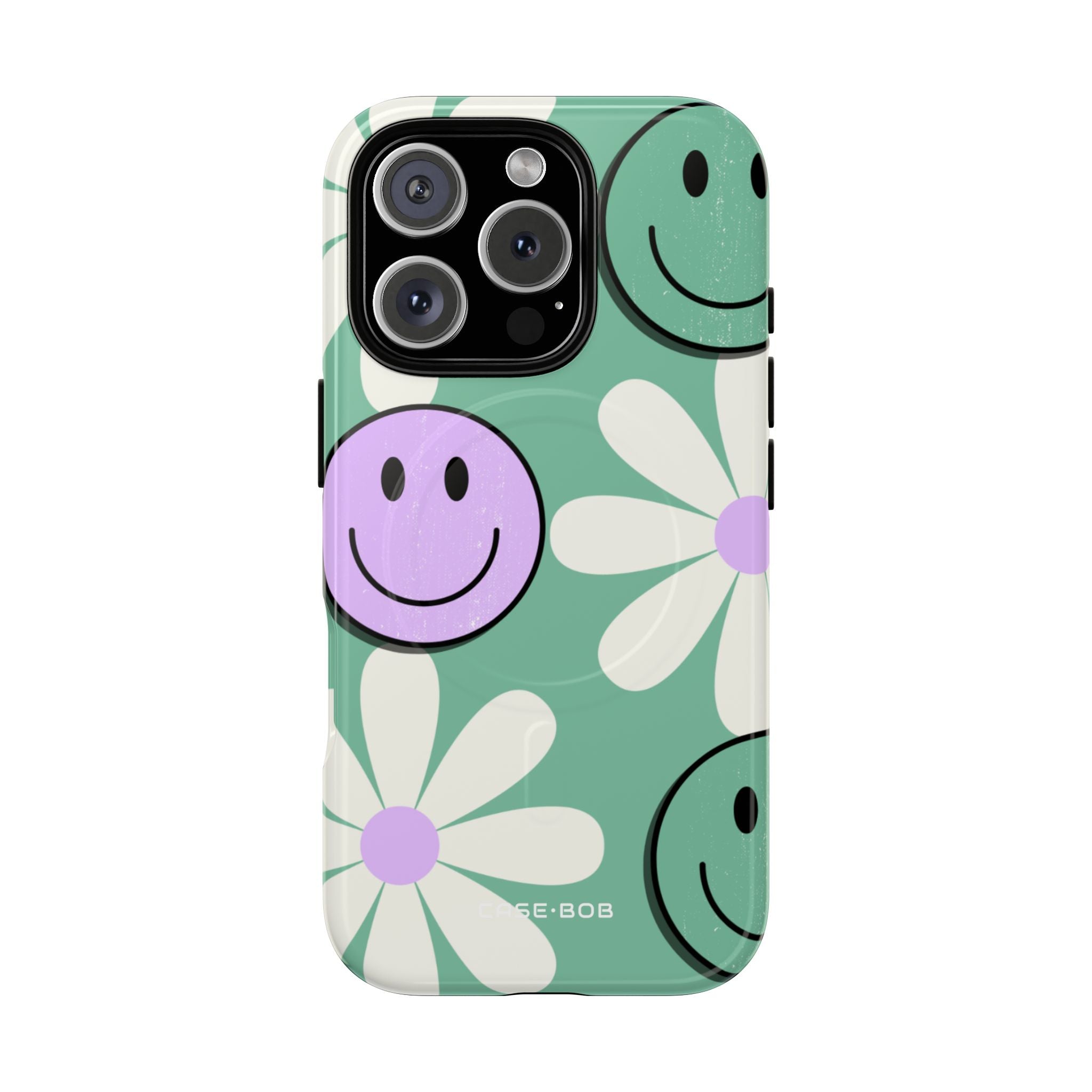 Smiley Daisy Glow iPhone 16 Pro Case - Tough+