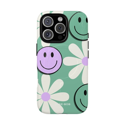 Smiley Daisy Glow iPhone 16 Pro Case - Tough+