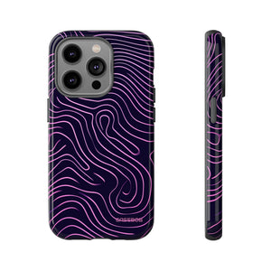 Purple Line Minimalism - Protective Phone Case