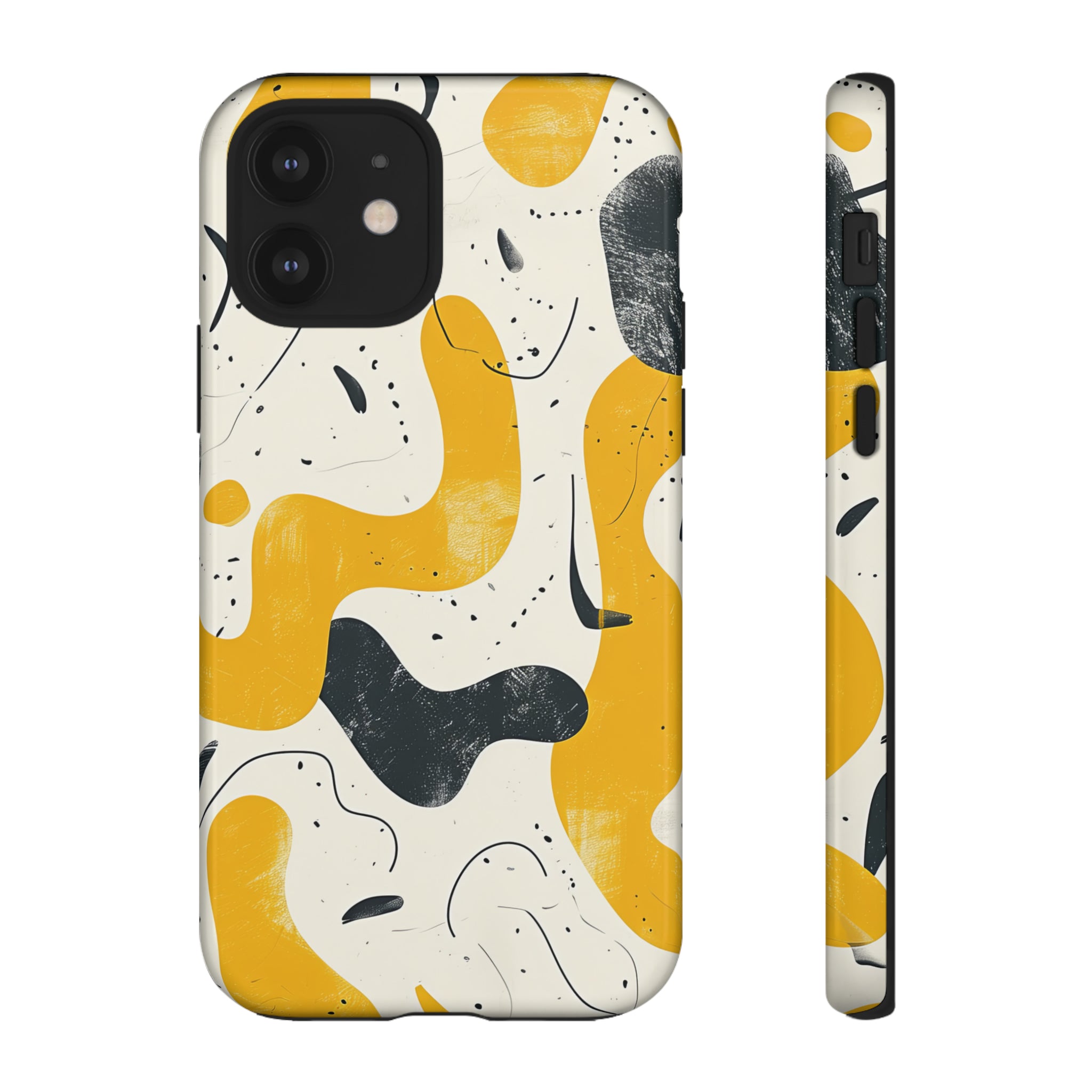 Yellow Linear Harmony - Protective Phone Case