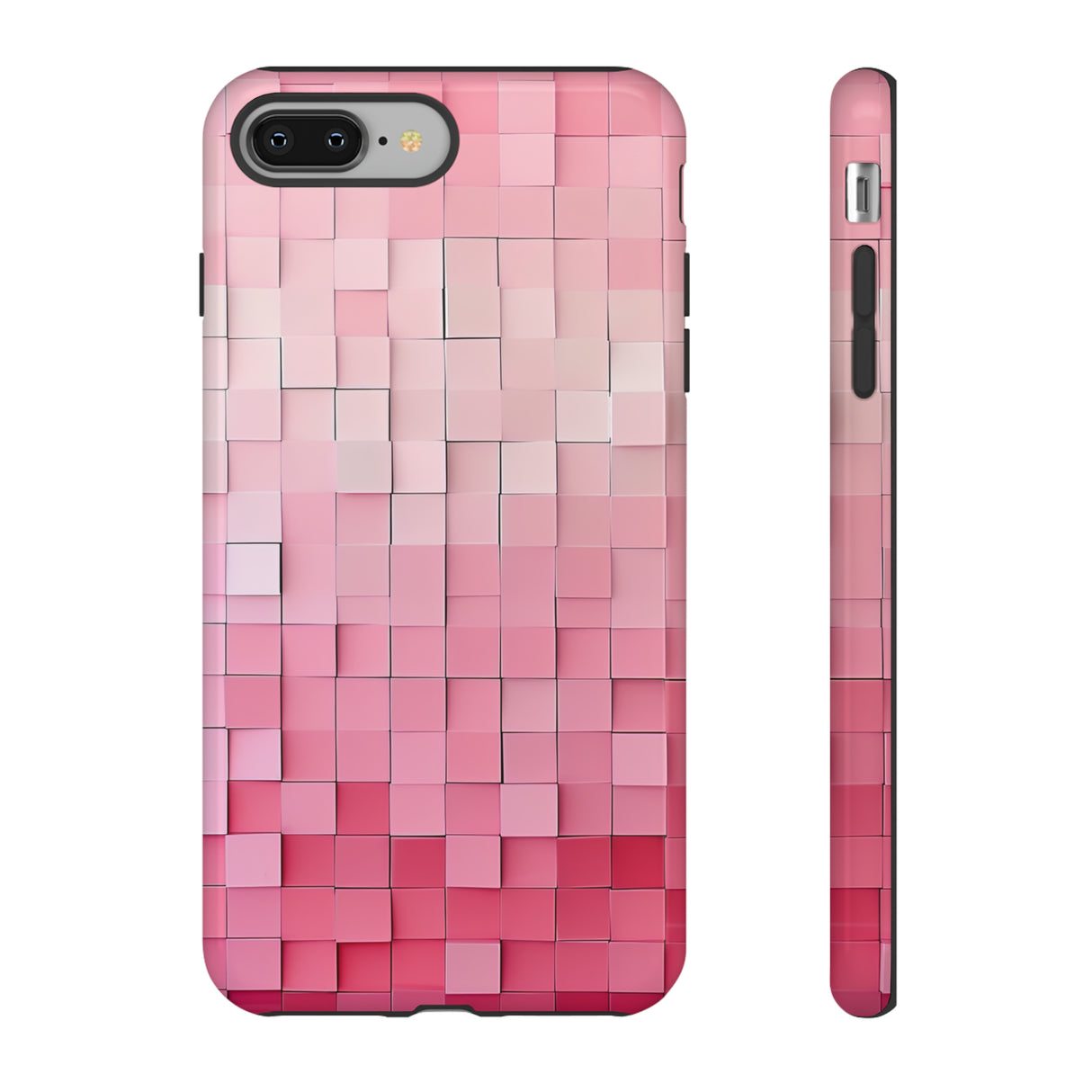 Pink Gradient Mosaic - Protective Phone Case