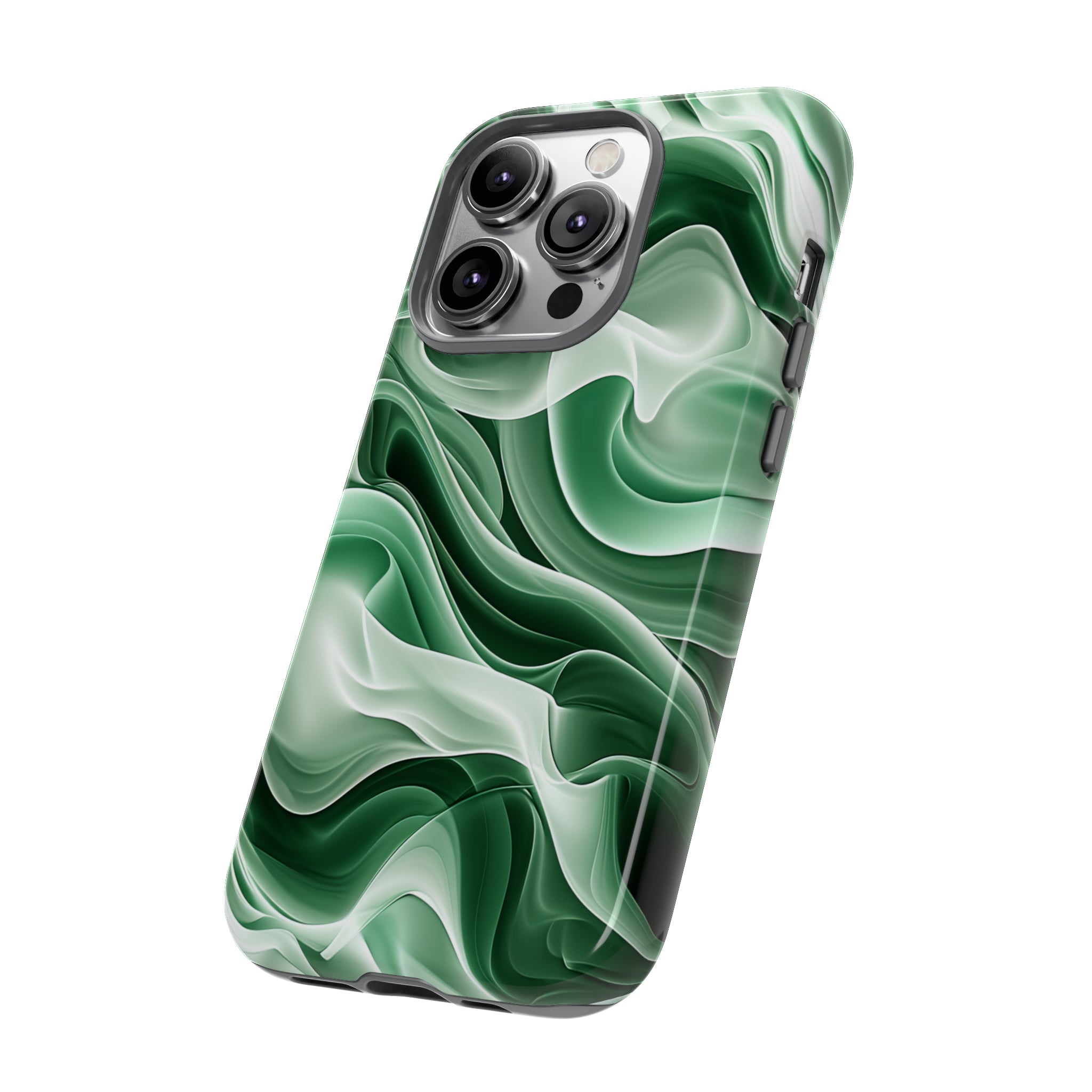 Verdant Wave Elegance - Protective Phone Case