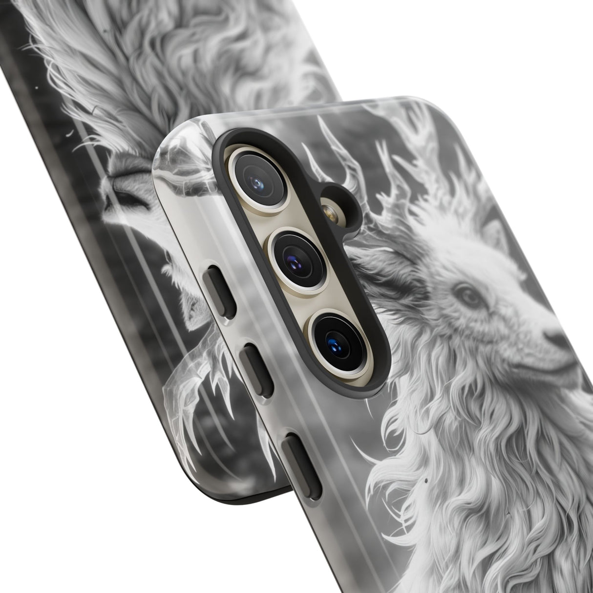 Mystical Majesty: Grayscale Enchantment - For Samsung S24