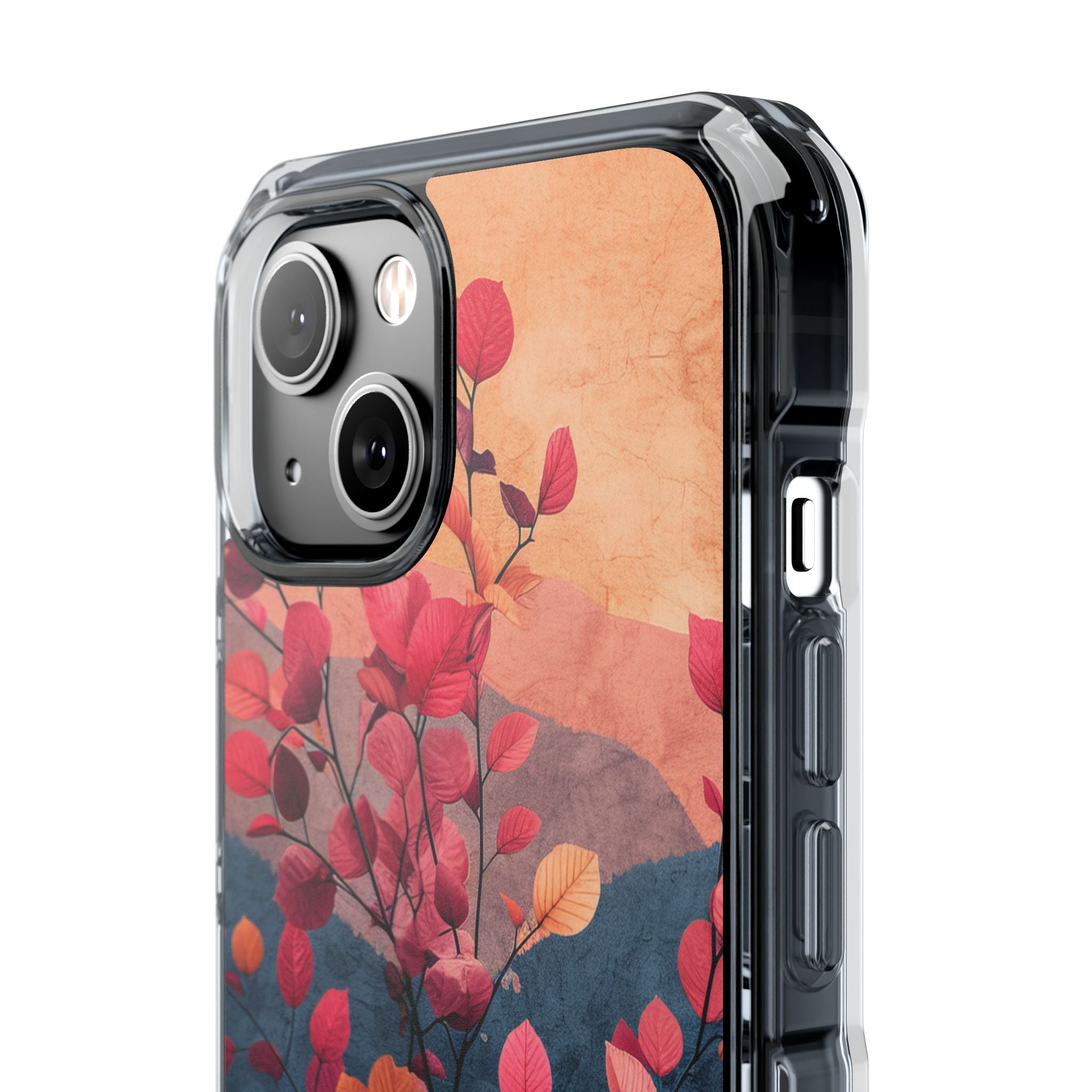 Vibrant Floral Harmony iPhone 14 - Clear Impact Phone Case