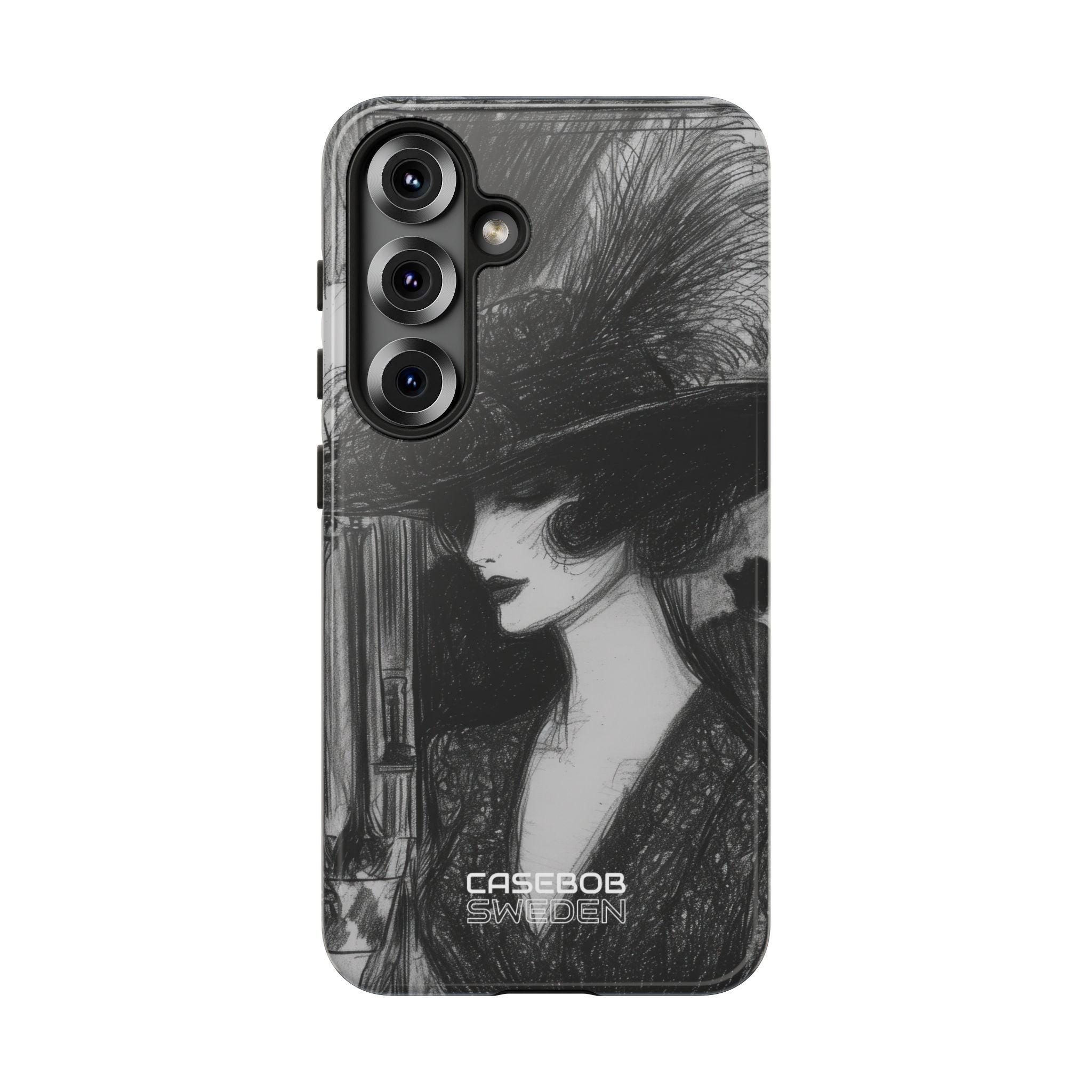Vintage Feather Elegance Samsung S25 - Tough