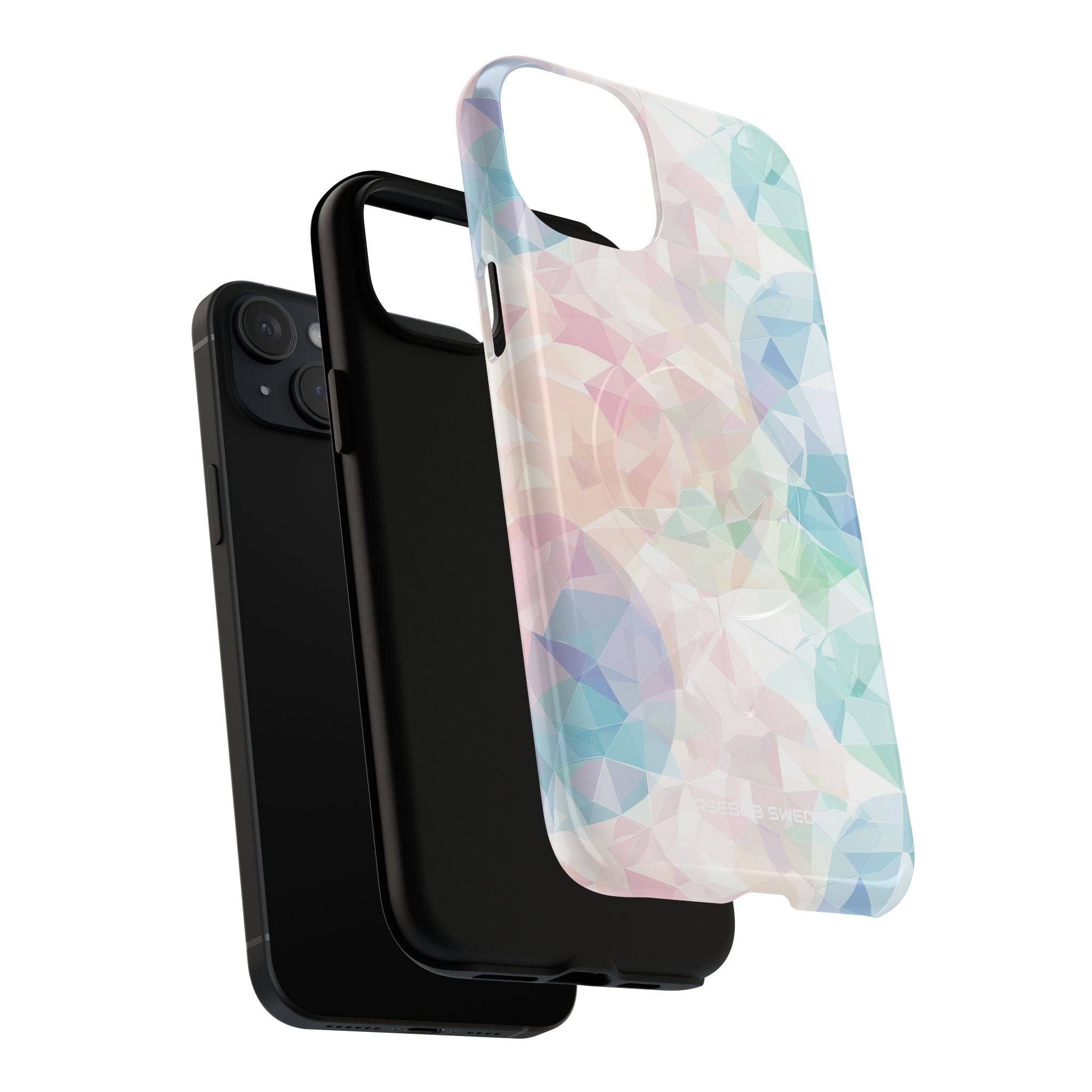 Pastel Geometry Background - Tough + MagSafe® iPhone 15 Phone Case