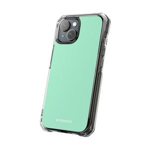 Magic Mint | Handyhülle für iPhone (Clear Impact Case - Magnetisch) 