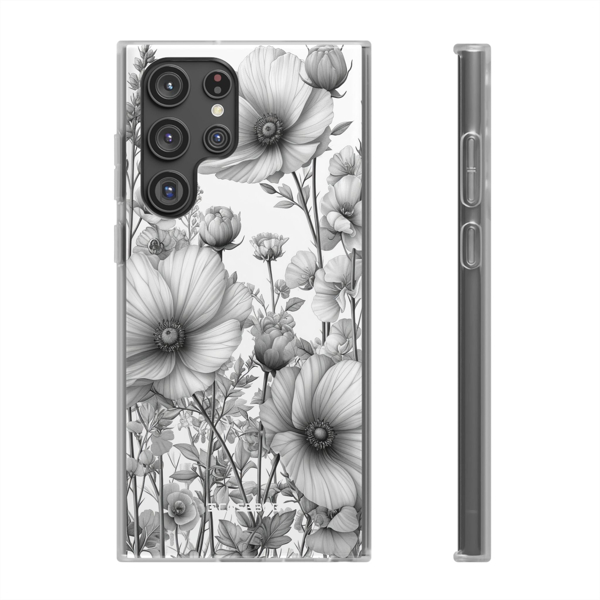 Monochrome Flora | Flexible Phone Case for Samsung Galaxy