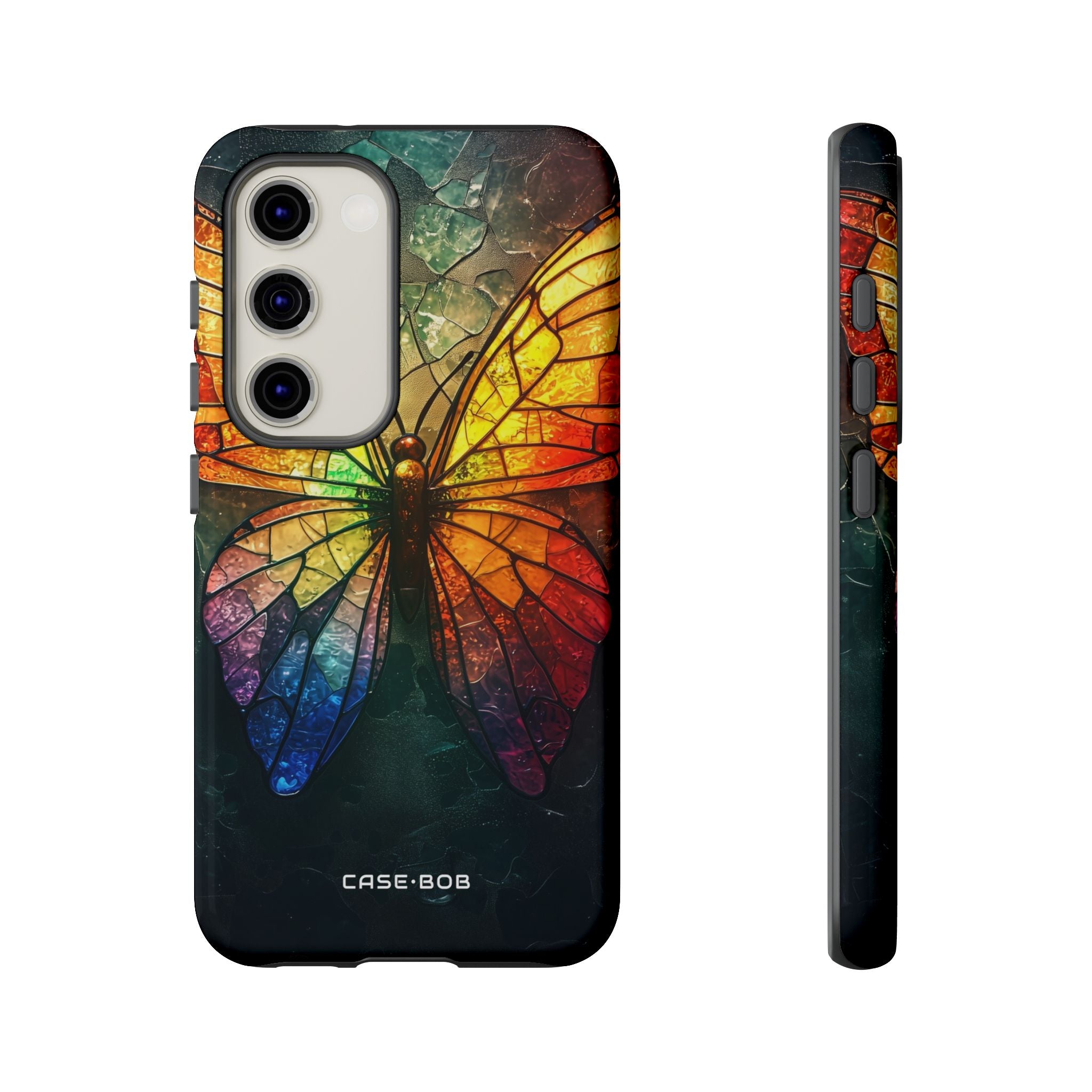 Stained Glass Butterfly Samsung S23 Case - Tough