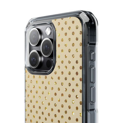 Gold Sparkle Grid iPhone 15 Pro Max Case - Impact