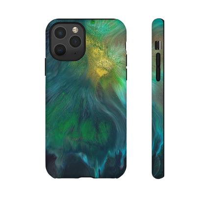 Beryll Green Ink Art iPhone Case (Protective) iPhone 11 Pro Matte Phone Case