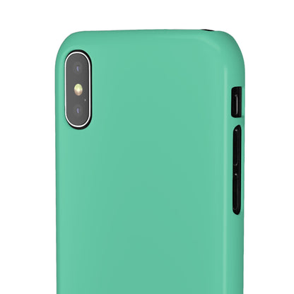 Mittleres Aquamarinblaues iPhone X - Schlanke Handyhülle