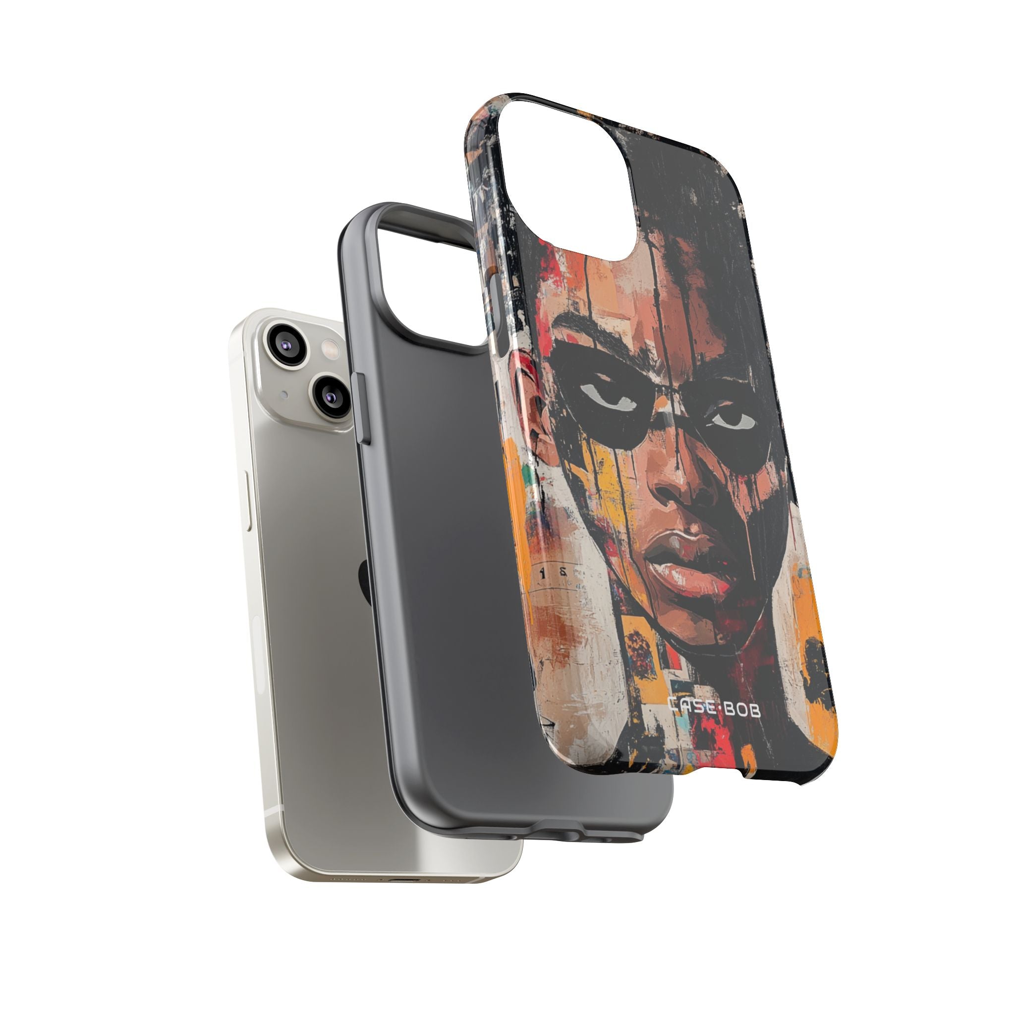 Masked Portrait Drips iPhone 14 Case - Tough
