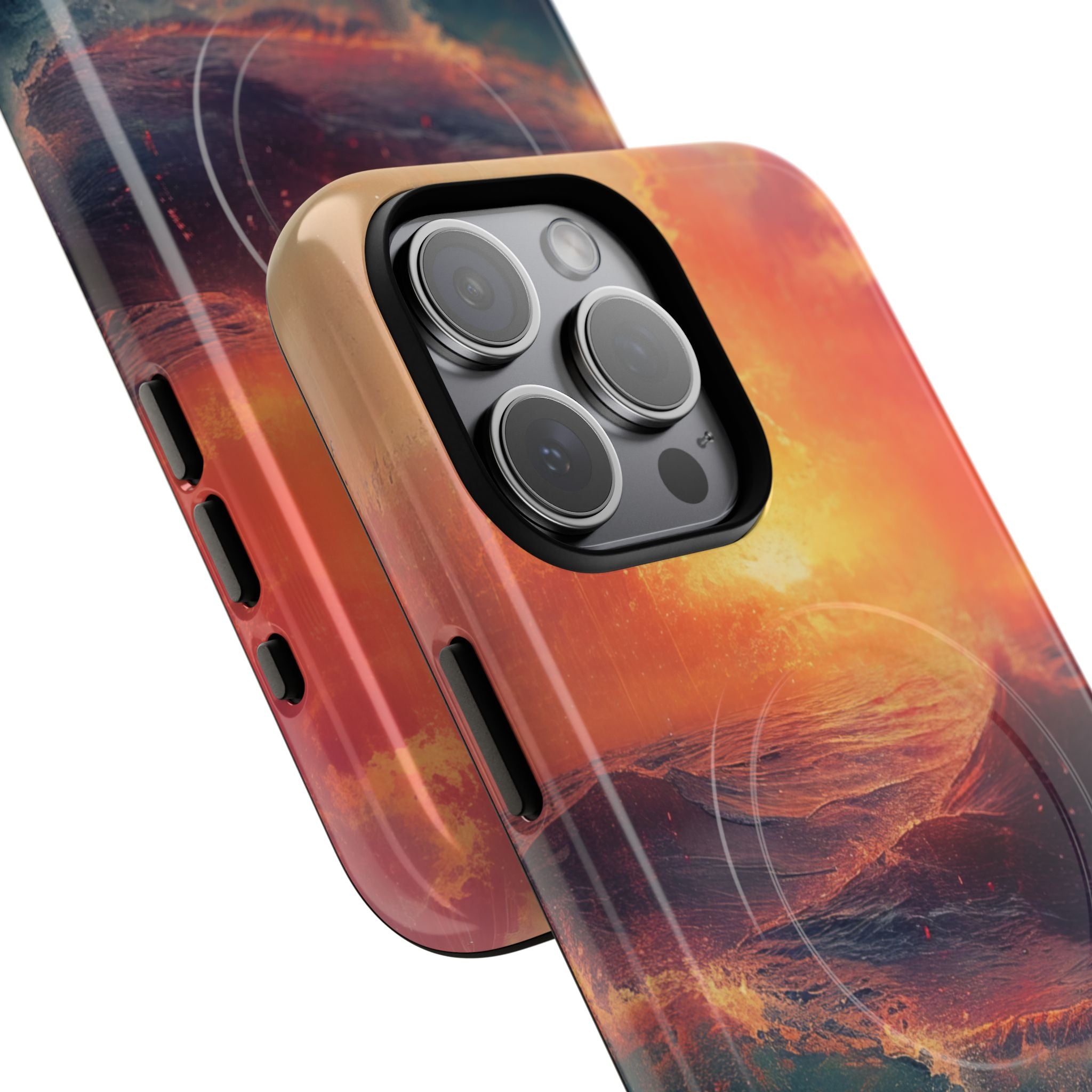 Ocean Sunset Waves - Tough + MagSafe® iPhone 15 Phone Case