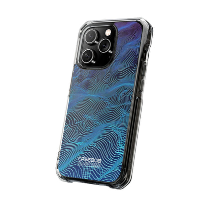 Neon Waves Flow iPhone 14 - Impact Clear+