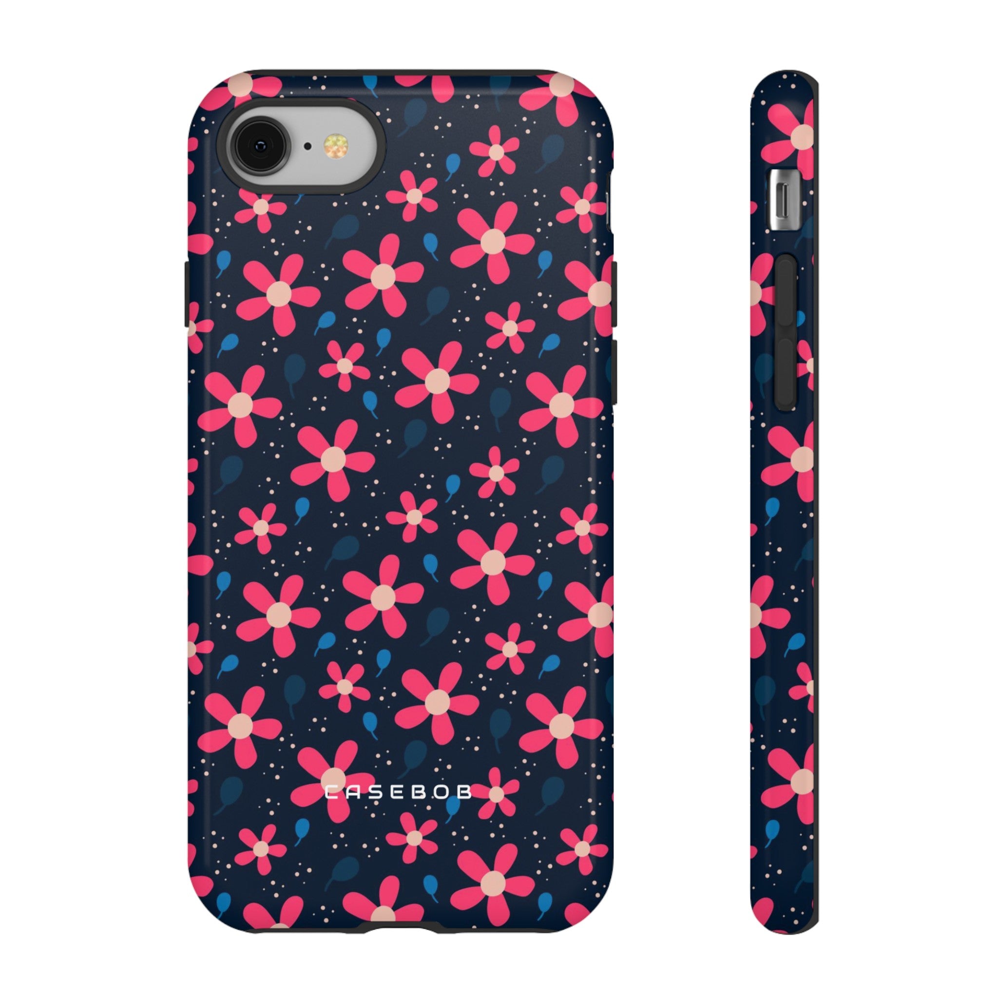 Pink Flower Pattern - Protective Phone Case