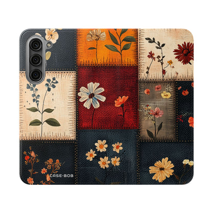 Patchwork Blooms - Samsung S23+ Case - Wallet