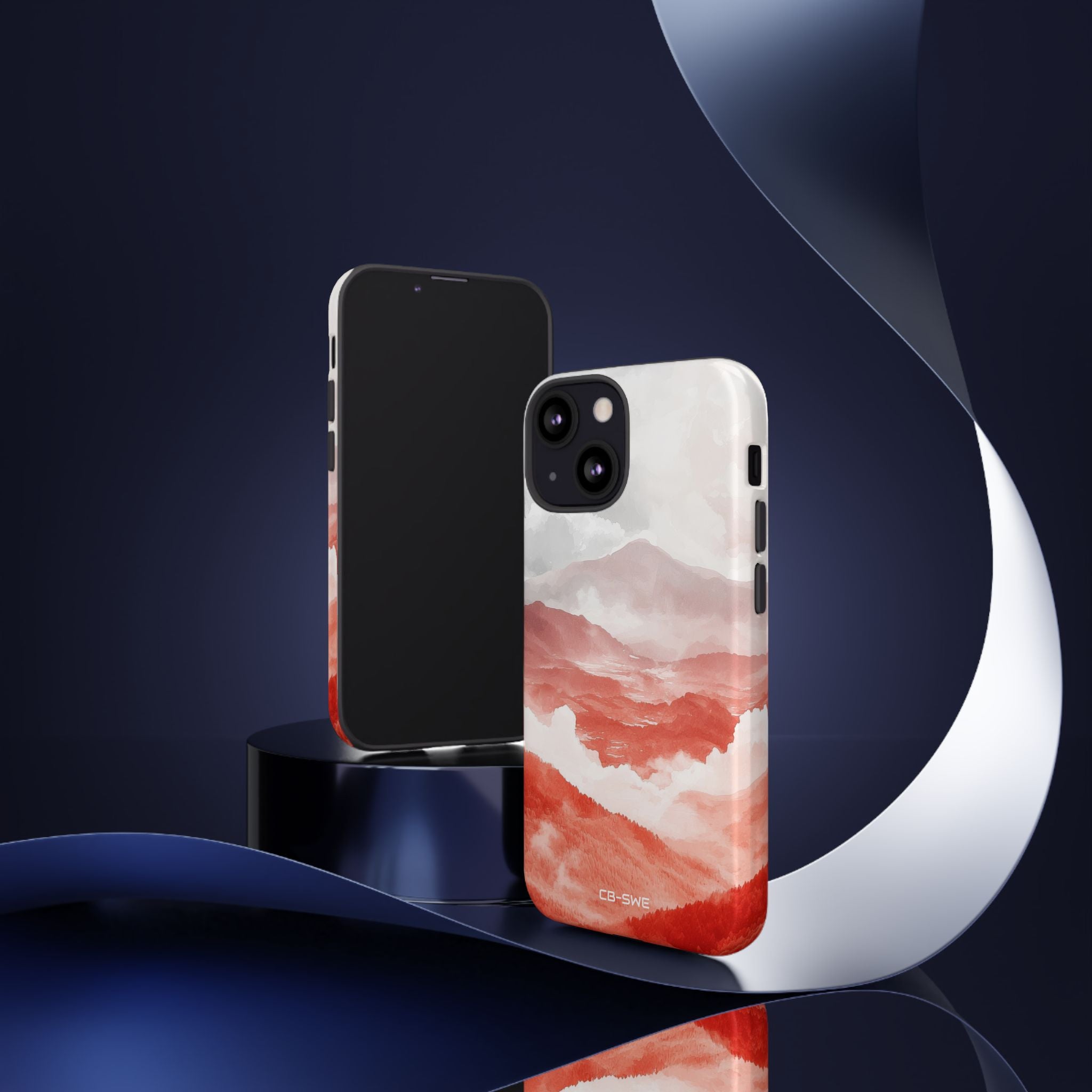 Mountain Flames Rise - iPhone Case