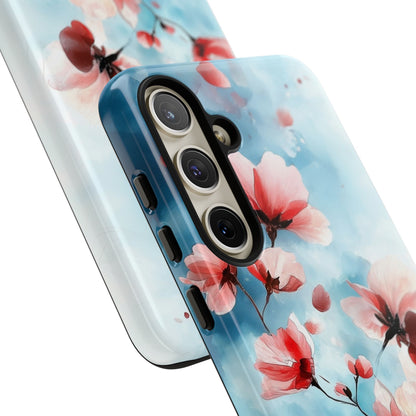 Pink Blossom Drift Samsung S24 Plus Case - Tough