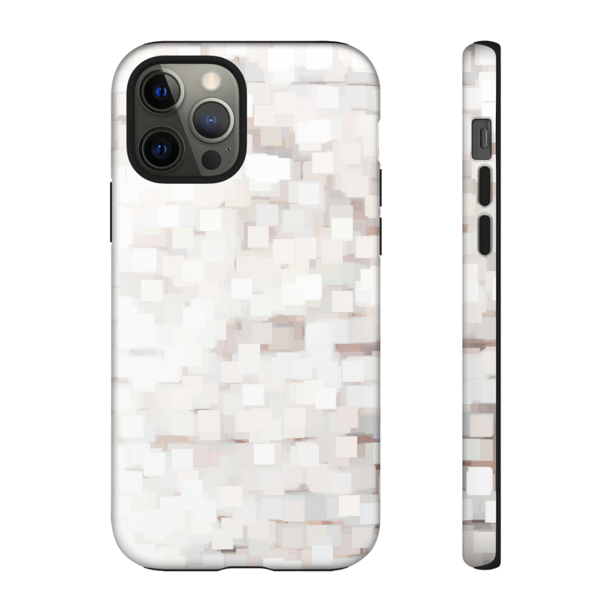 White Abstract Background - Protective Phone Case