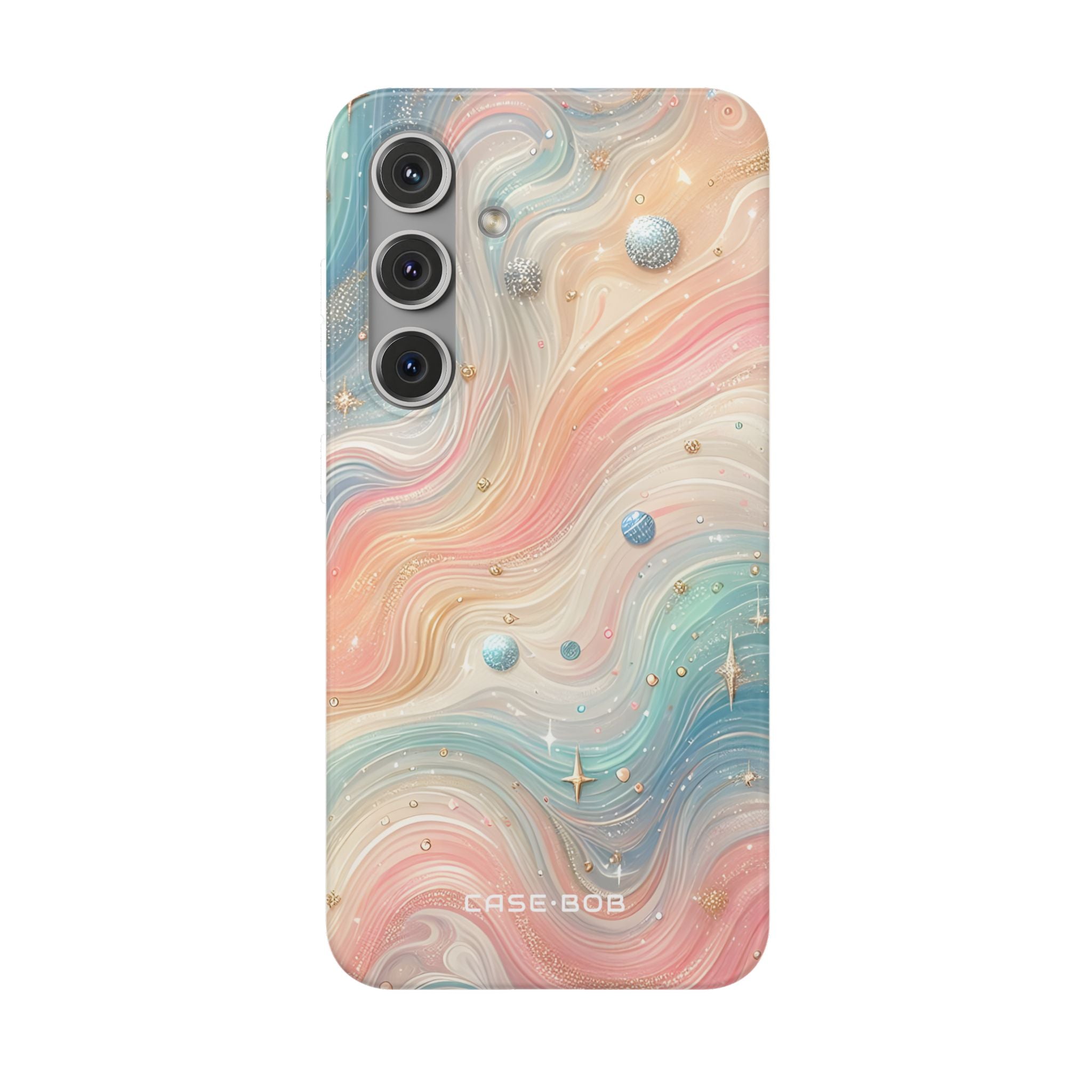 Iridescent Swirls Samsung S24 Case - Soft