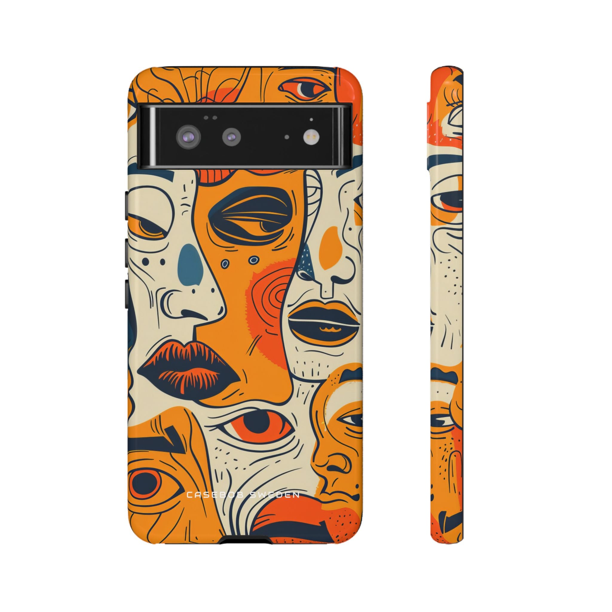 Gradient Face Mosaic Google Pixel 6 - Tough Phone Case