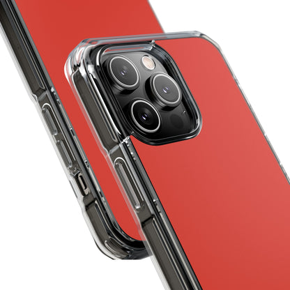 Cinnabar Red - Clear Impact Case for iPhone