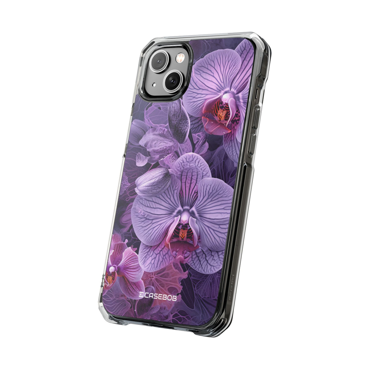 Radiant Orchid Design | Handyhülle für iPhone (Clear Impact Case – magnetisch) 