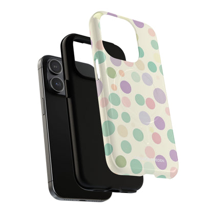 Playful Pastel Polka Dots - Tough + MagSafe® iPhone 15 Phone Case