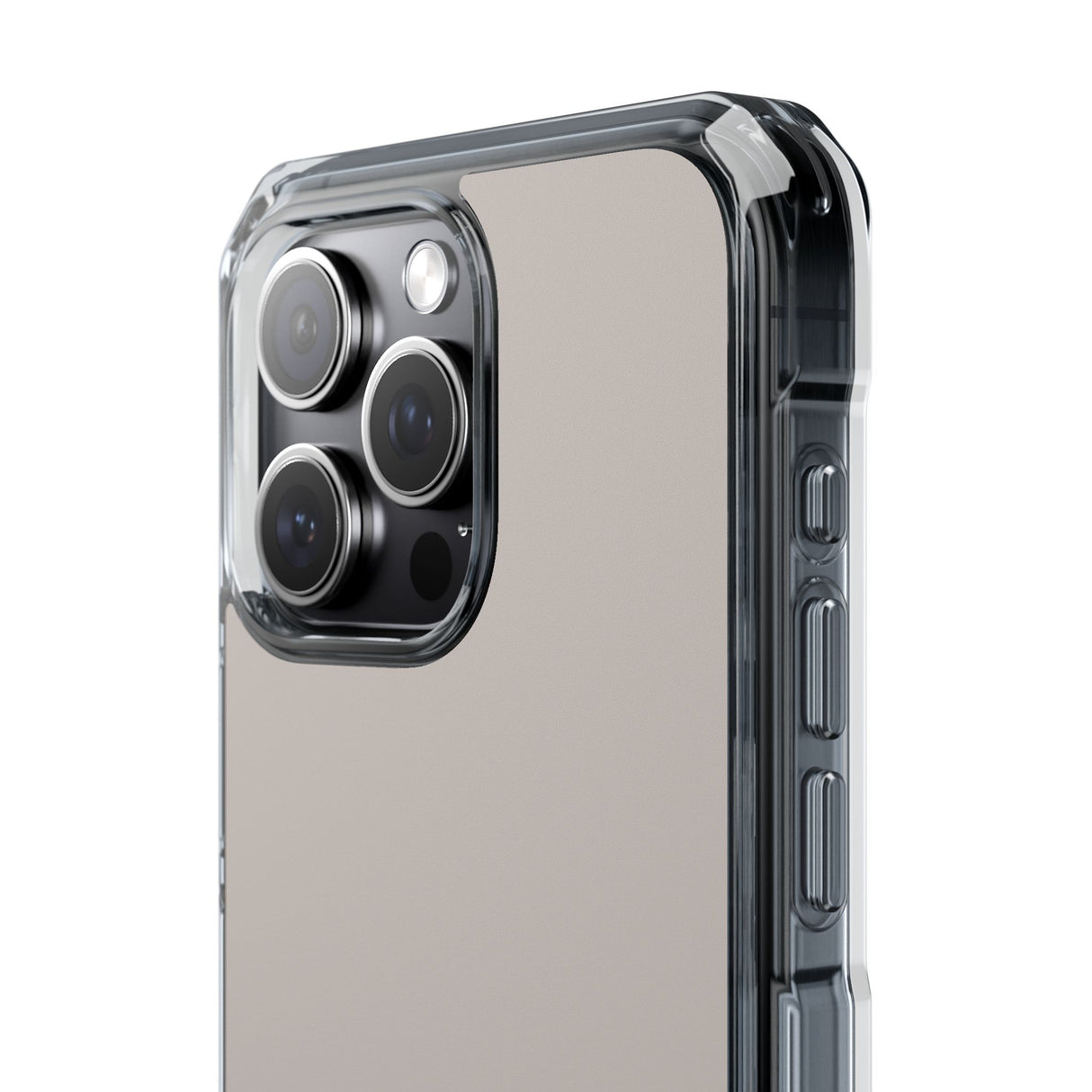 Pale Silver | Phone Case for iPhone (Clear Impact Case - Magnetic)