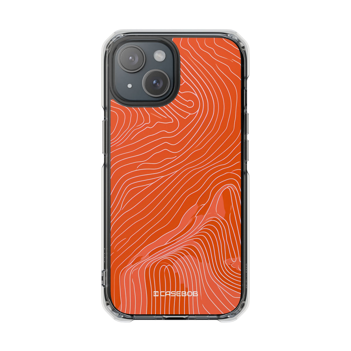 Pantone Tangerine Design | Handyhülle für iPhone (Clear Impact Case – magnetisch)