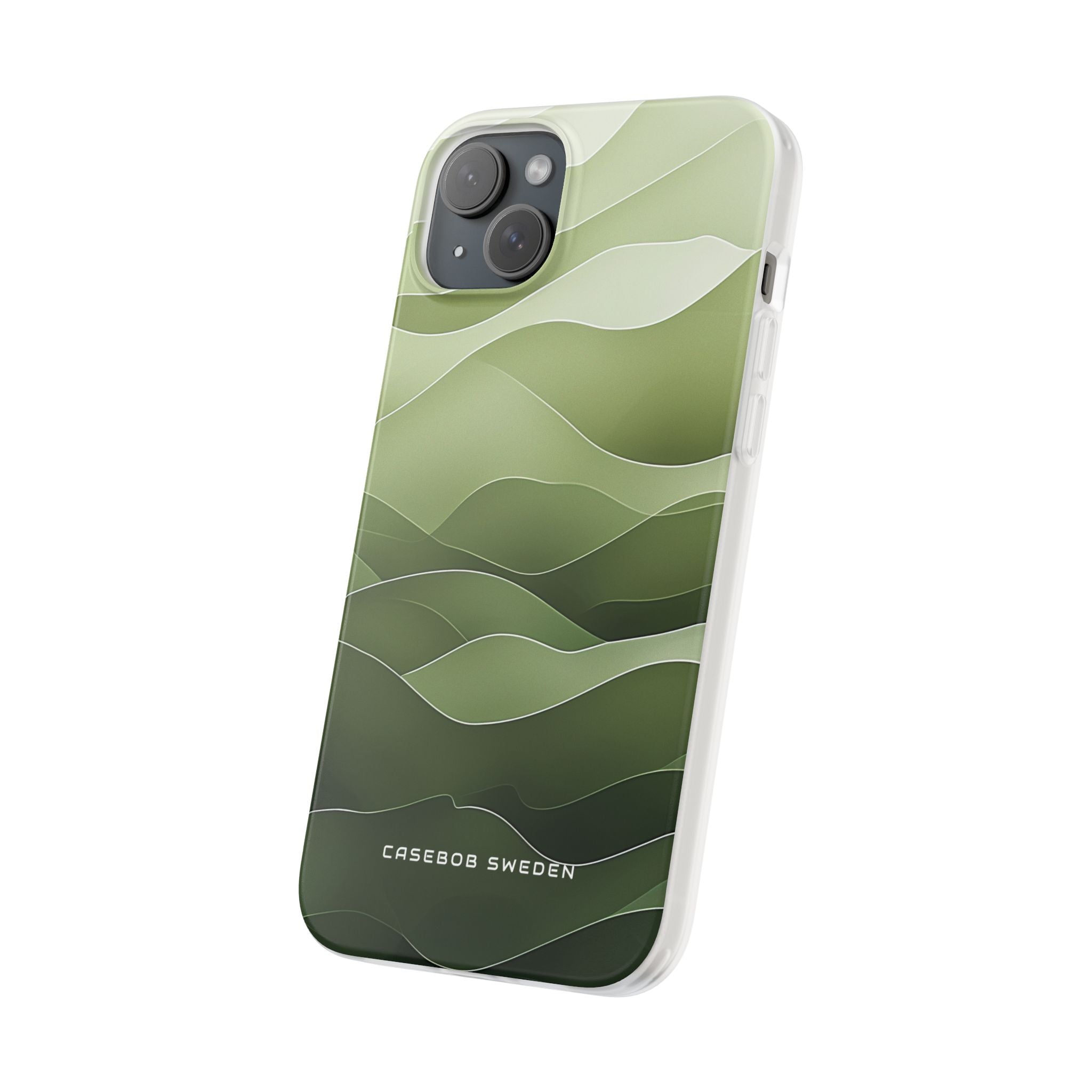 Gradient Emerald Drift iPhone 15 - Flexi Phone Case