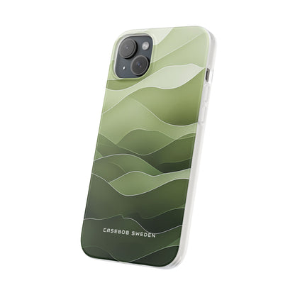 Gradient Emerald Drift iPhone 15 - Flexi Phone Case