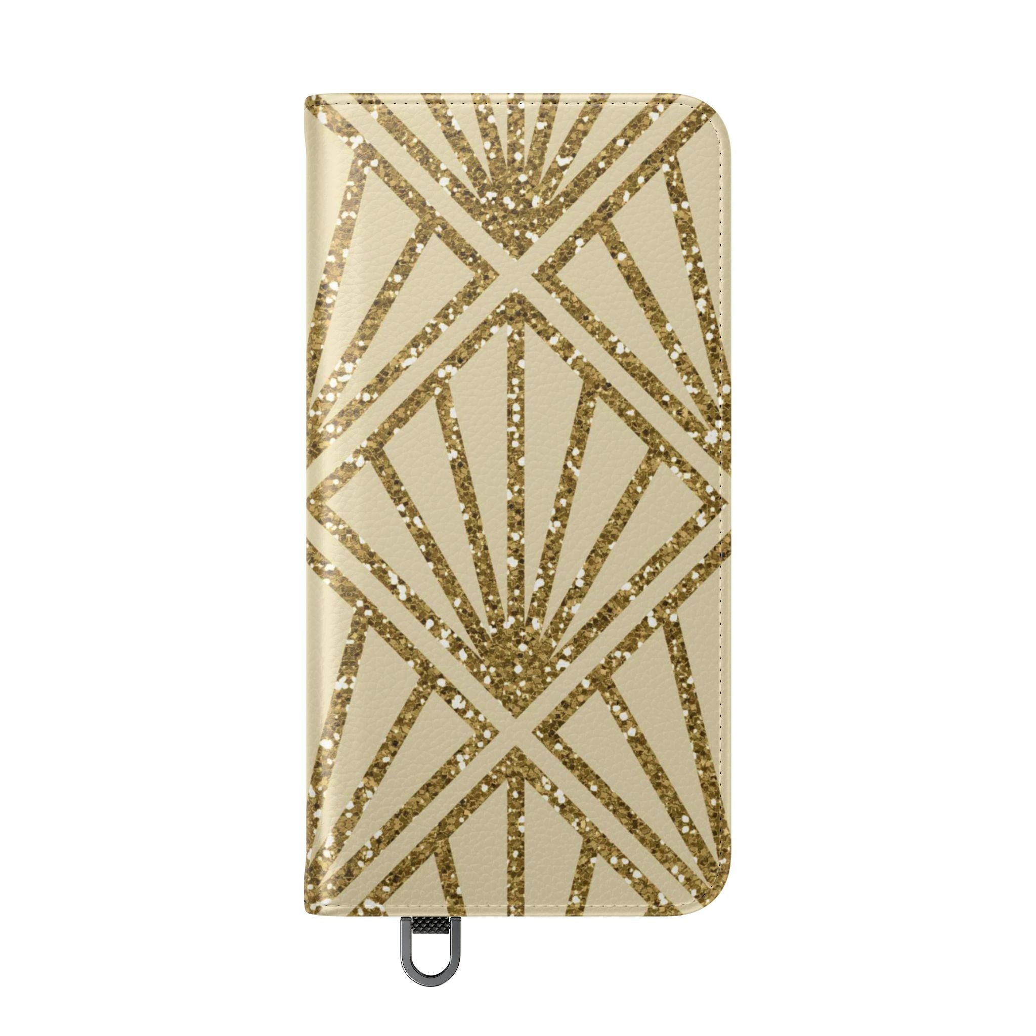 Golden Fan Sparkle - Samsung S25 Case - Lompakko