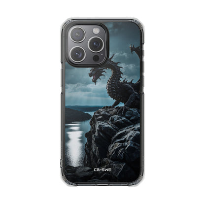 Dragon Soars Moonlight iPhone Case - Impact