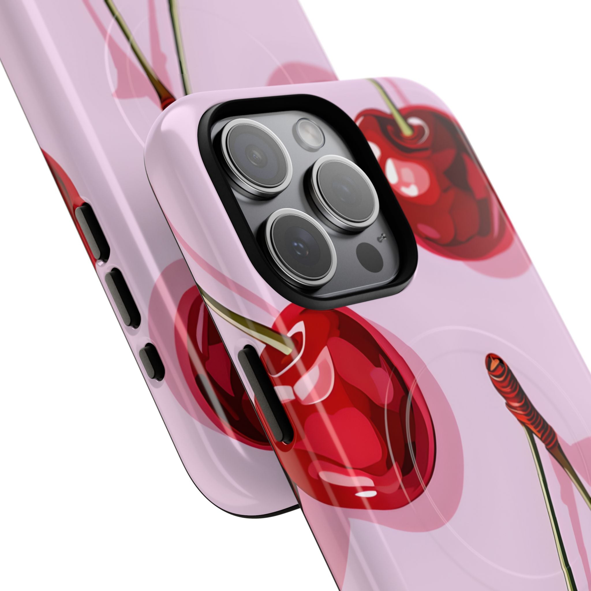Glossy Cherry Burst iPhone 15 Pro Max - Tough+