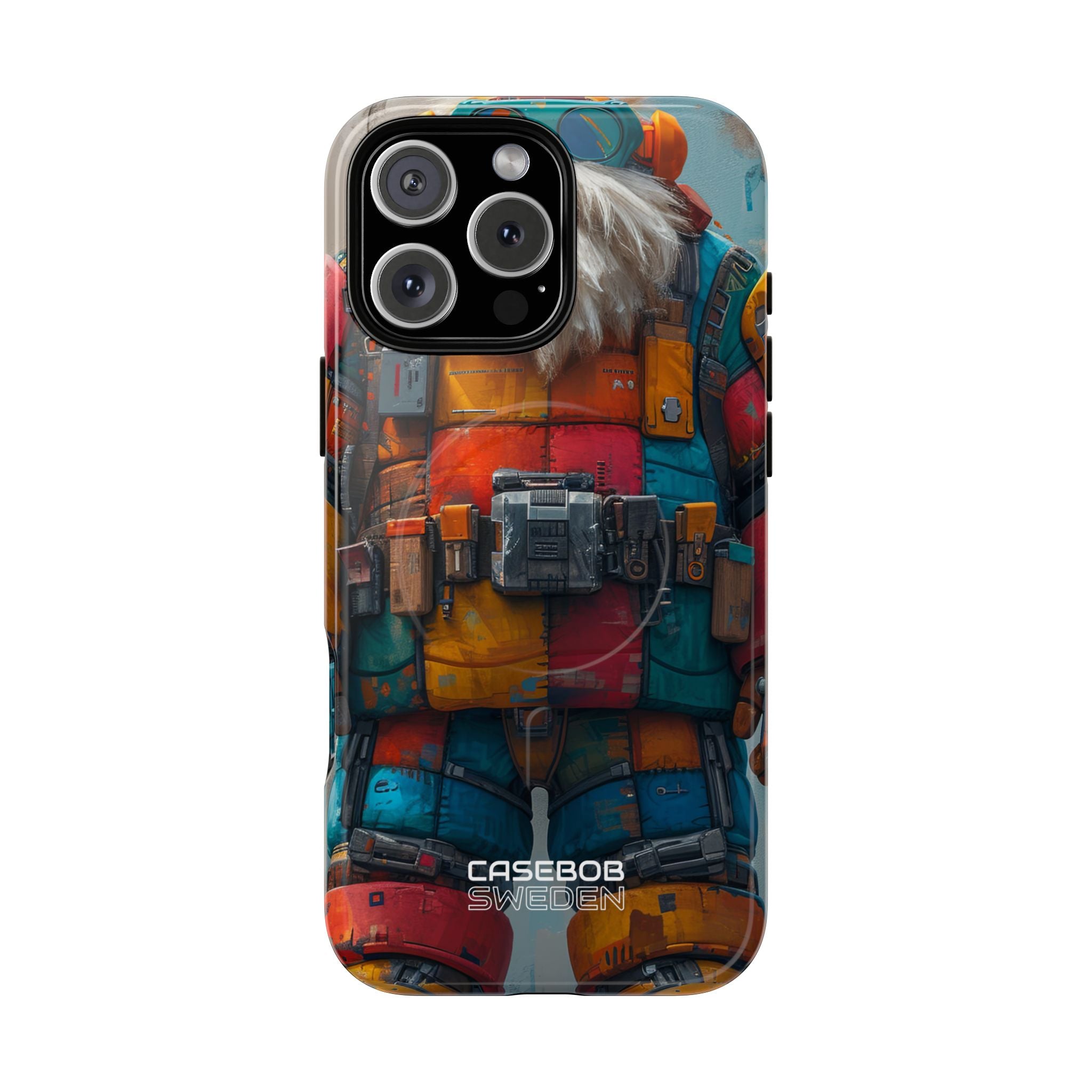 Whimsical Robot Wanderer iPhone 16 - Tough+