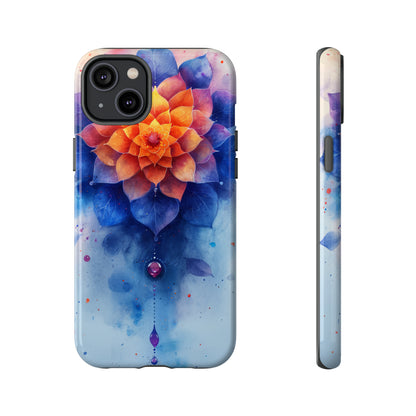 Blue Rose Mandala Serenity - Protective Phone Case