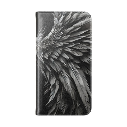 Crimson Silver Wings - Samsung S23+ Case - Wallet