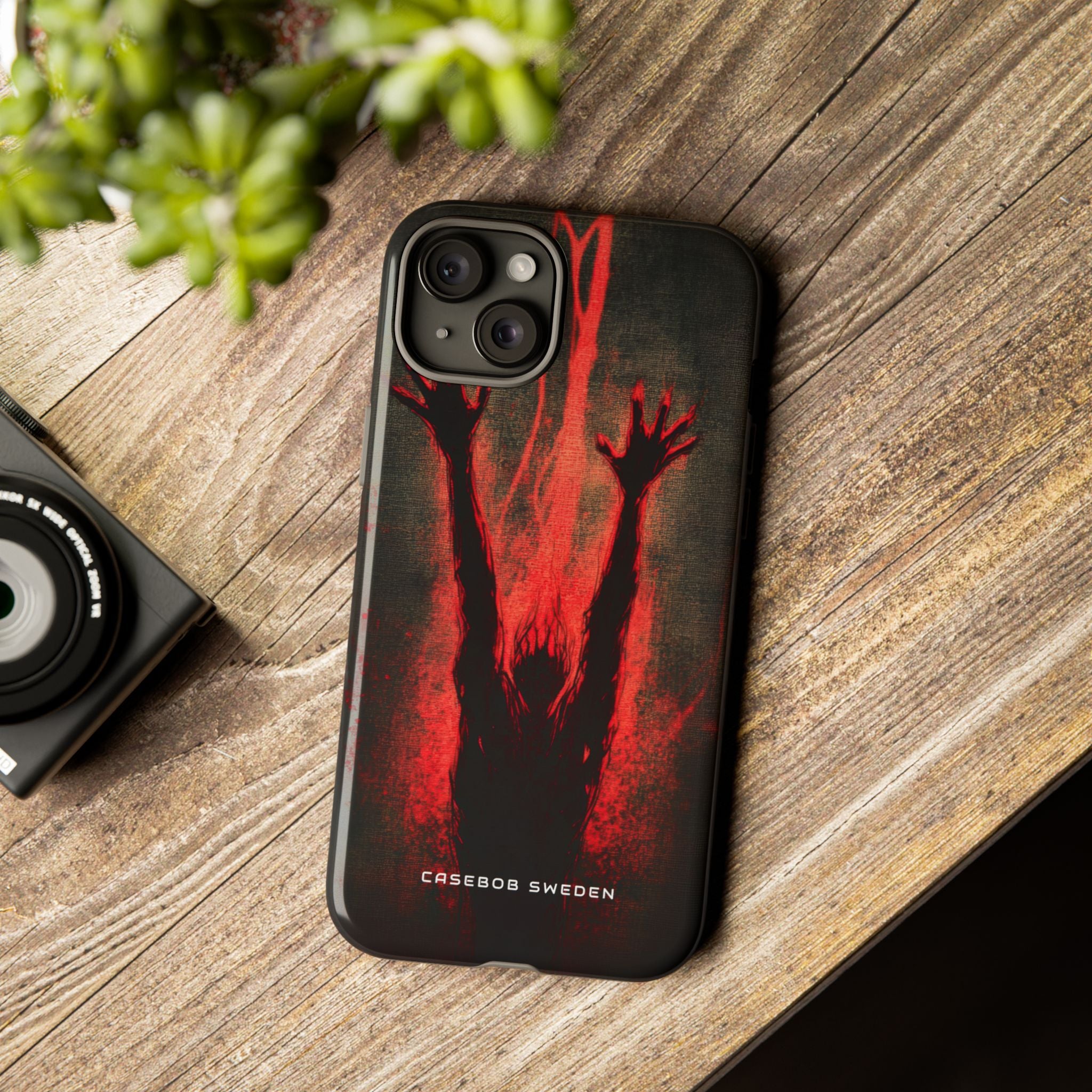 Gothic Crimson Ascension iPhone 15 - Tough Phone Case