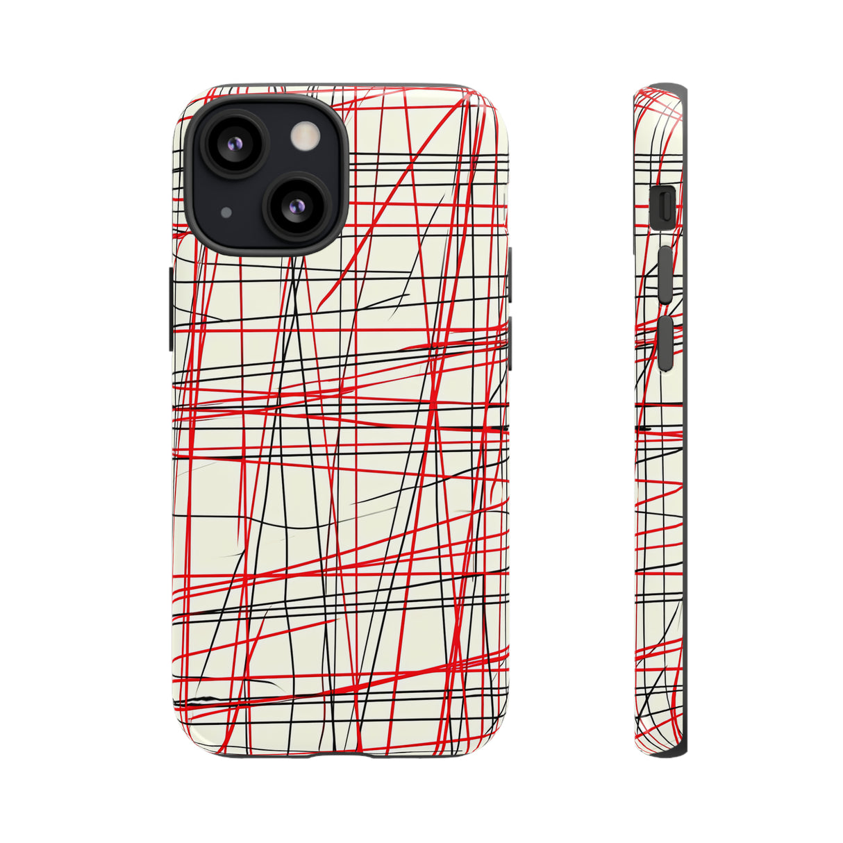 Red Line Minimalist - Protective Phone Case