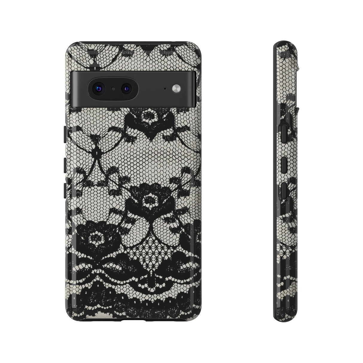 Lilrunge Gothic Flower - Protective Phone Case