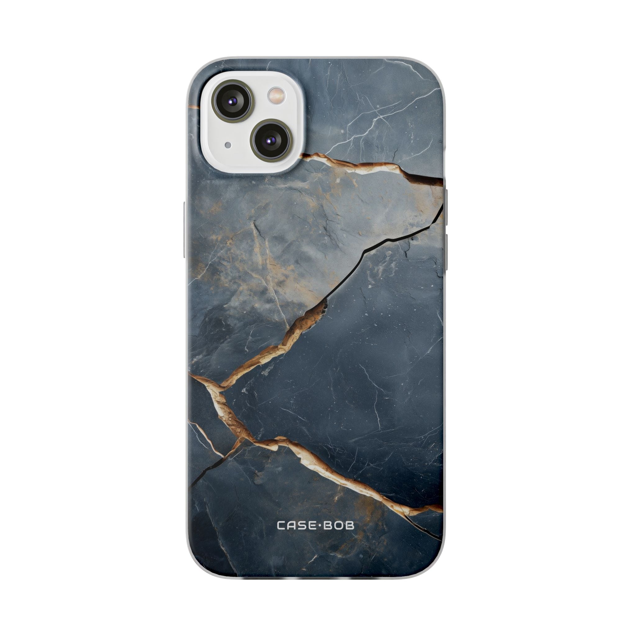Jagged Vein Navy iPhone 14 Plus Case - Soft
