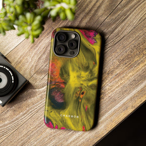 Yellow Ink Art - Protective Phone Case