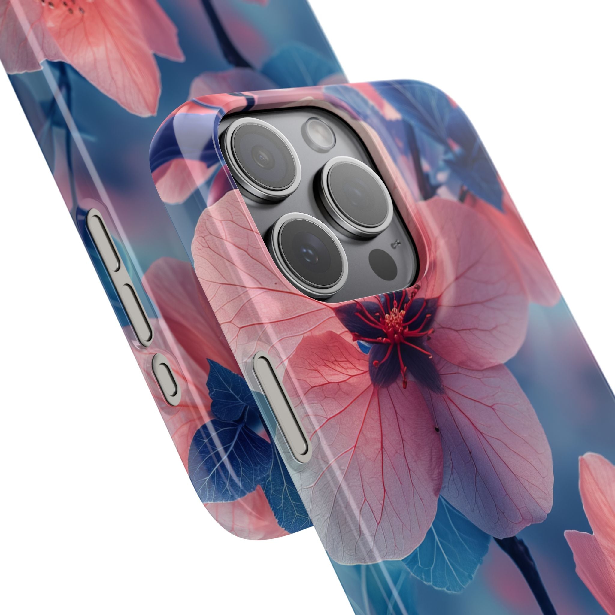 Blossom Serenity - Slim iPhone 15 Phone Case