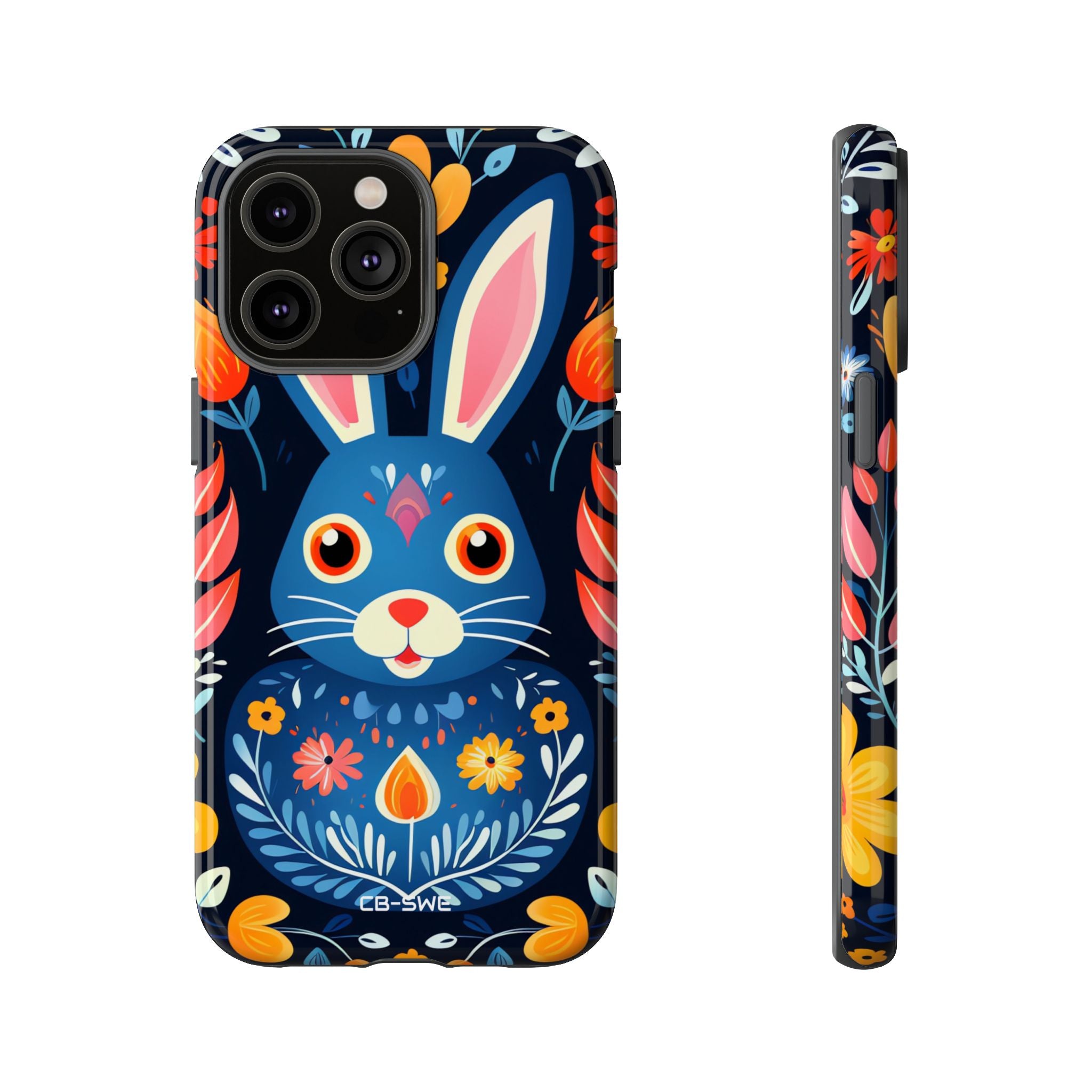Bunny Jumps Joyfully - iPhone Case