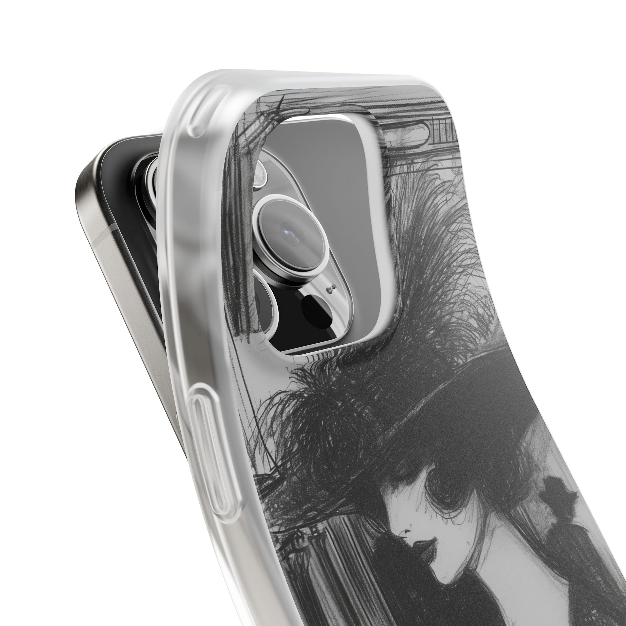 Timeless Elegance in Monochrome iPhone 16 - Flexi Phone Case