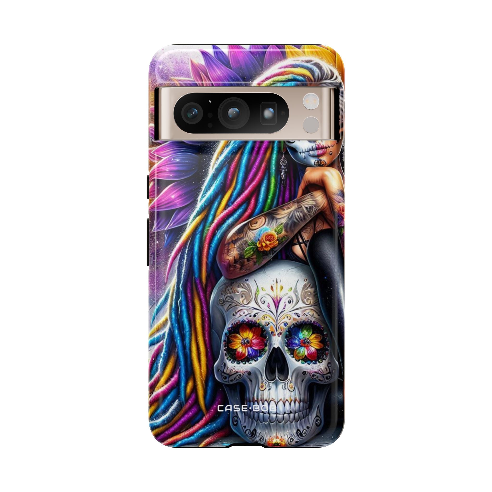 Sunflower Skull Glow Google Pixel 8 Pro Case - Tough